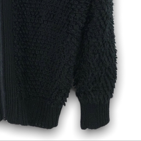 NWT - Treasure & Bond - Black Loop Knit Zip Jacket - M - Picture 5 of 8